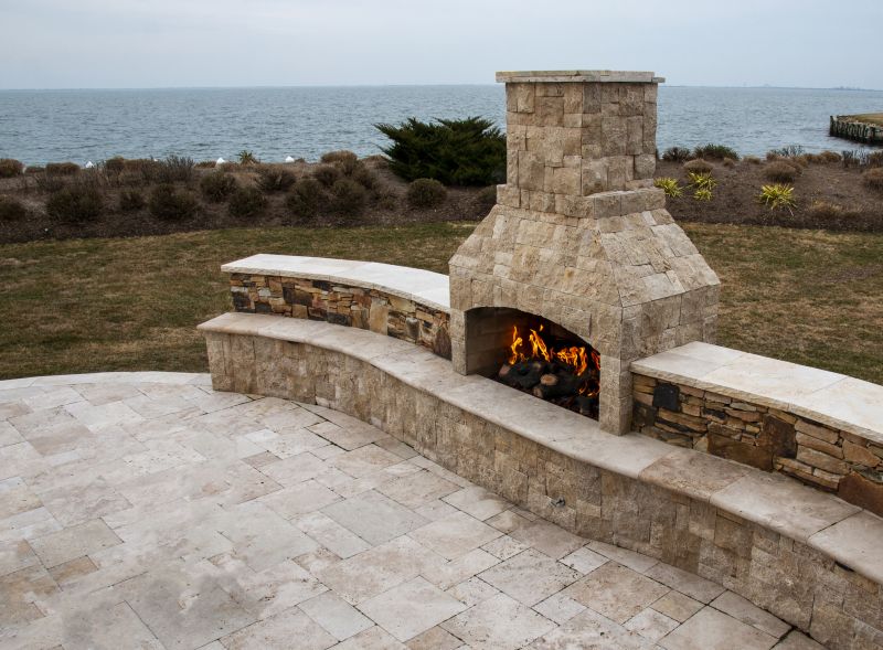 Limestone Patio Installation in Norwalk, CT